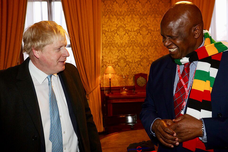 Chinamasa meets UK's Boris Johnson